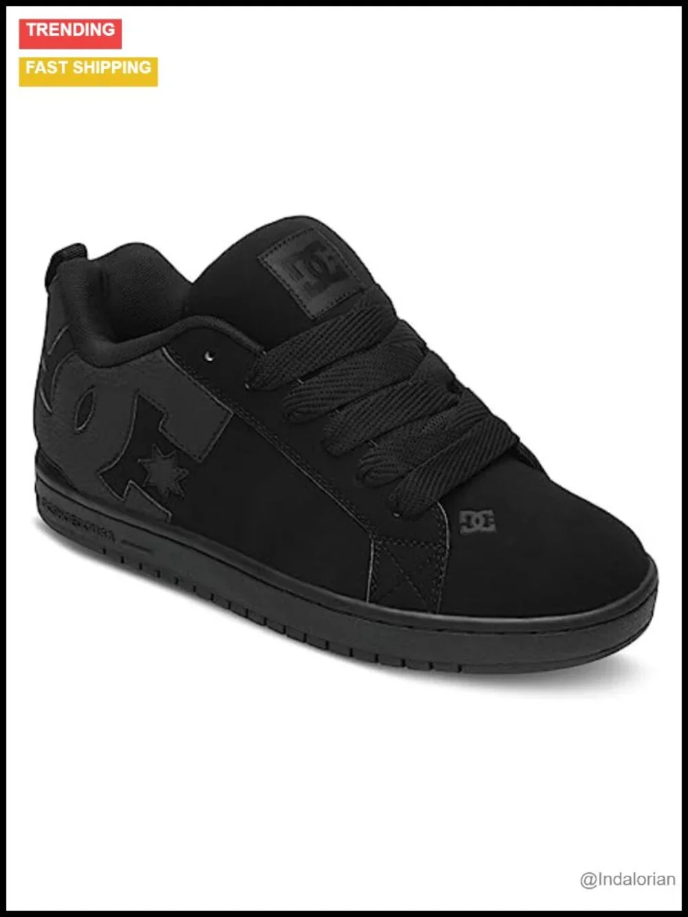 DC Court Graffik Low Top Skate Shoe Sneaker Leather Men's Casual